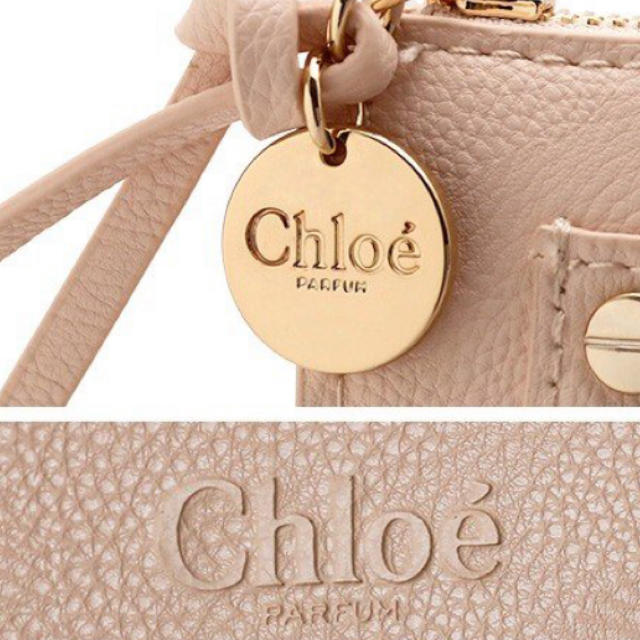 Chloe(クロエ)の期間限定値下げ☆クロエ Chloe ☆新品未使用 レア☆ コスメポーチ ベージュ レディースのファッション小物(ポーチ)の商品写真