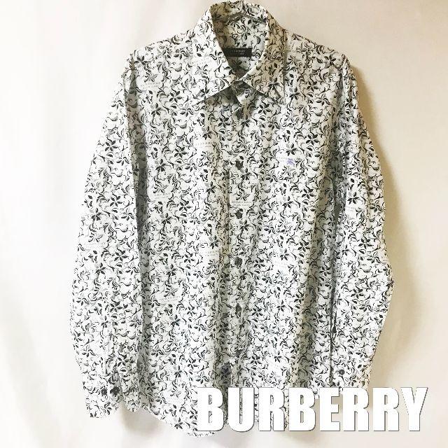 BURBERRY BLACK LABEL(バーバリーブラックレーベル)の【BURBERRY】バーバリー フォントロゴ総柄シャツ 刺繍ロゴ メンズのトップス(シャツ)の商品写真