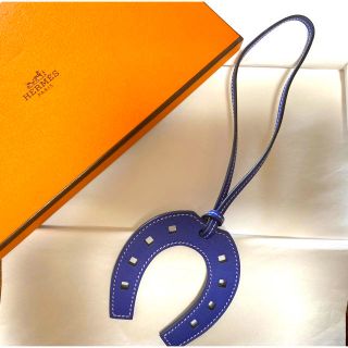 エルメス(Hermes)の◆最終お値下げ◆HERMES エルメス パドックチャーム　ブルー　(バッグチャーム)