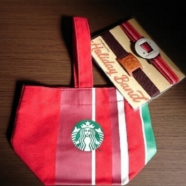 Starbucks Coffee(スターバックスコーヒー)の🎄ホリデー限定🎅STARBUCKSランチバンドSet🎁 インテリア/住まい/日用品のキッチン/食器(弁当用品)の商品写真