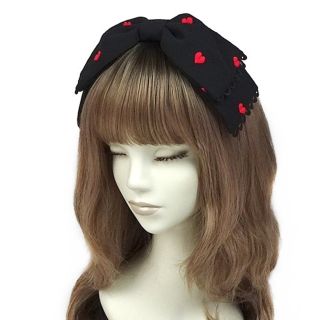 アンジェリックプリティー(Angelic Pretty)のpetit　heart　カチューシャ　黒　プチハート(カチューシャ)