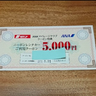 ニッポンレンタカー 5000円券(その他)