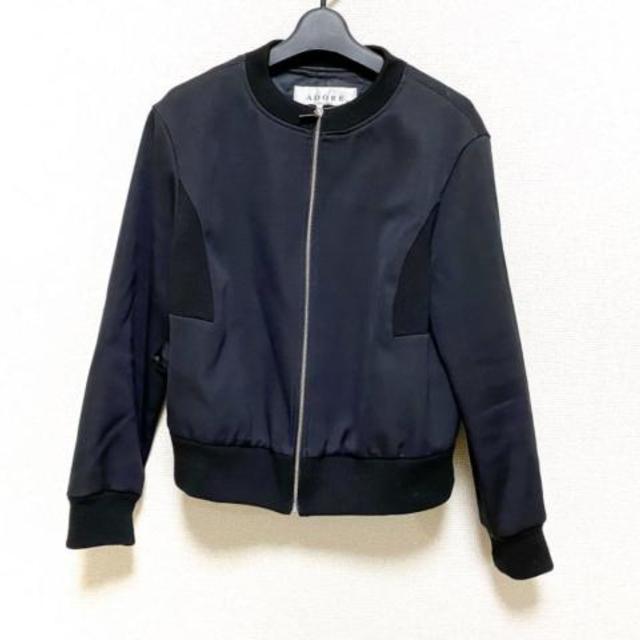 アドーア ブルゾン レディース美品 - 黒 訳あり商品 64.0%OFF www
