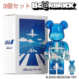 メディコムトイ(MEDICOM TOY)の3体セット　ANA BE@RBRICK 100%&400% ベアブリック (その他)