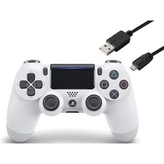 ソニー(SONY)のワイヤレスコントローラー (DUALSHOCK 4) グレイシャー・ホワイト(その他)