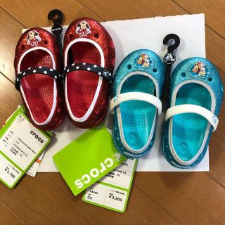 クロックス(crocs)の専用！2足セット！クロックス　サンダル　靴　13cm  アナ雪　ミニーちゃん(サンダル)