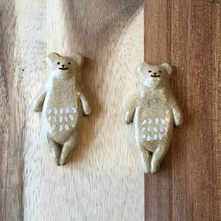 ハンドメイド　くまさんの箸置き①　くま　箸置き　クマ　熊(カトラリー/箸)