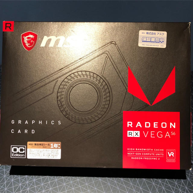 PC/タブレットMSI Radeon RX Vega56 Air Boost 8G OC