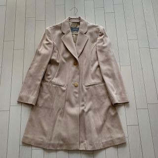 美品　アニオナ　agnona カシミヤ　チェスターコート　42