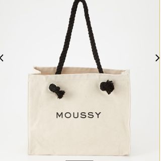 マウジー(moussy)のMOUSSY SOUVENIR SHOPPER トートバック ホワイト 新品未使(トートバッグ)