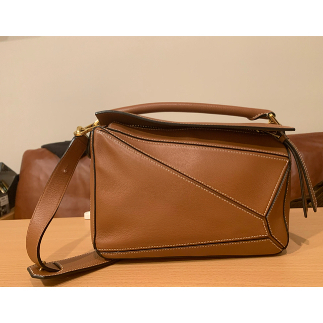 Loewe パズル バッグ スモール 3way TAN