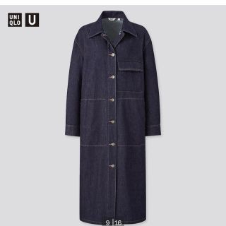 ユニクロ(UNIQLO)のデニムシャツコート　UNIQLO サイズS(シャツ/ブラウス(長袖/七分))