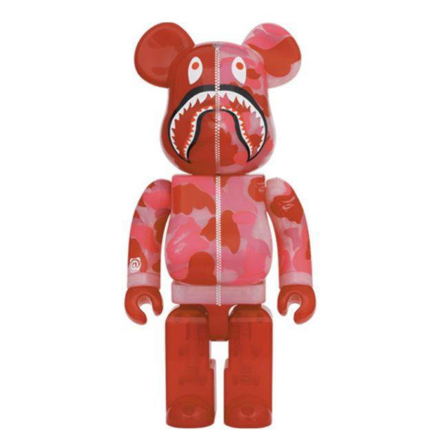 MEDICOM TOY(メディコムトイ)のBE@RBRICK CLEAR ABC CAMO SHARK 100400 エンタメ/ホビーのフィギュア(その他)の商品写真