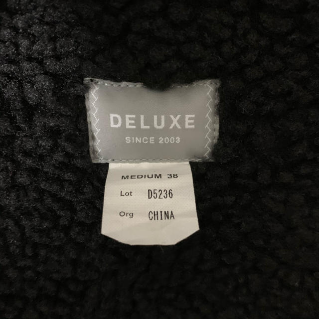 DELUXE(デラックス)のDELUXE  デラックス　ムートンコート　黒　M  美品　送料込み メンズのジャケット/アウター(その他)の商品写真