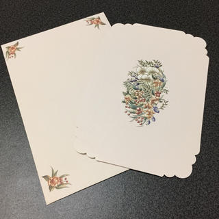 フェリシモ(FELISSIMO)の特価 草花 グリーティングカード  バースデーカード メッセージカード 封筒付き(印刷物)
