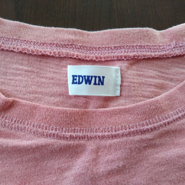 EDWIN(エドウィン)のキッズ エドウィン 長袖シャツ ピンク系 120cm 男女児 子供 EDWIN キッズ/ベビー/マタニティのキッズ服男の子用(90cm~)(Tシャツ/カットソー)の商品写真