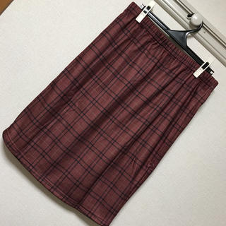 新品♡裏起毛×ストレッチ♡チェックスカート(ひざ丈スカート)
