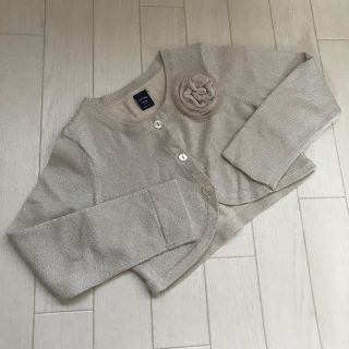 ベビーギャップ(babyGAP)のまきさん専用☆ベビーギャップ ボレロ ホワイト シルバー ☆Used☆即買いok(カーディガン)