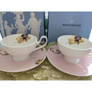 ウェッジウッド(WEDGWOOD)のウェッジウッド エスリアル 101 ロザリー カップ＆ソーサー(グラス/カップ)