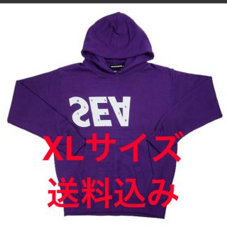 WDS × XXX HOODIE﻿ パーカー パープル Sサイズ