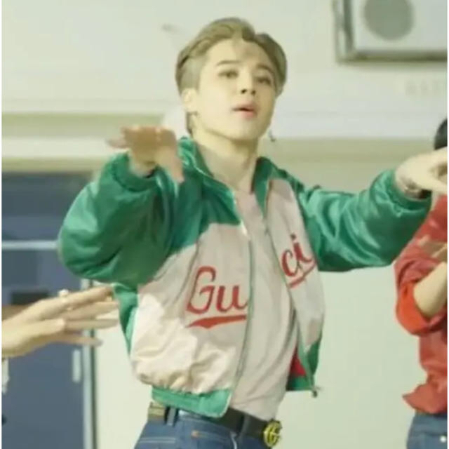 bts ジミン着用 gucci グッチ スクリプトジャケット