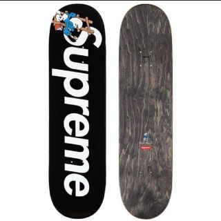 シュプリーム(Supreme)のSupreme Smurfs Skateboard Deck　Black　箱発送(スケートボード)