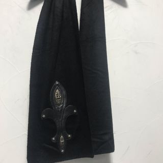 クロムハーツ(Chrome Hearts)のクロムハーツ  カシミヤ100% マフラー　BSフレア　フローラルクロスパッチ(その他)