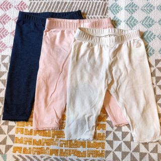 ベビーギャップ(babyGAP)のbaby GAP 50 7部丈レギンス　3枚セット(パンツ)