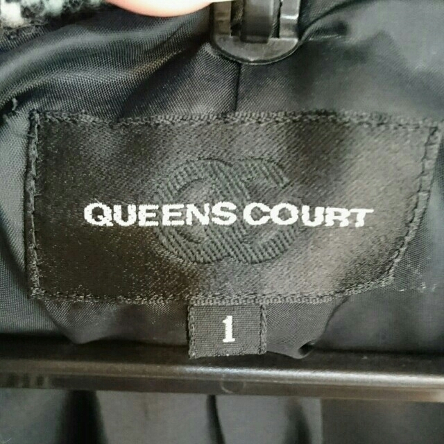 QUEENS COURT(クイーンズコート)のクイーンズコート ツイードコート レディースのジャケット/アウター(ロングコート)の商品写真