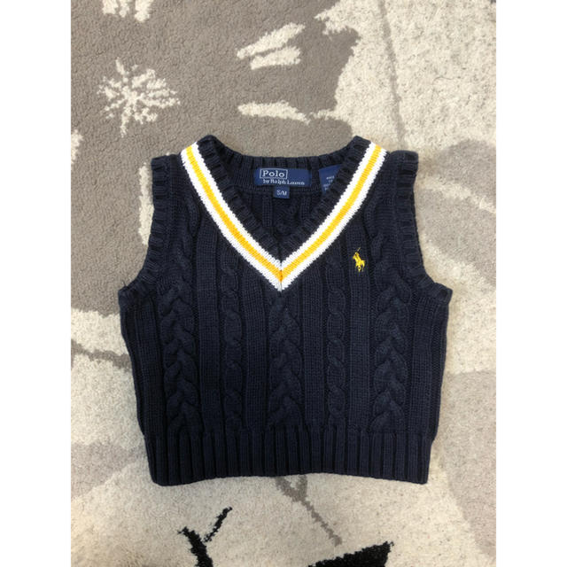 POLO RALPH LAUREN(ポロラルフローレン)のラルフローレン　キッズベスト【サイズ80くらい】 キッズ/ベビー/マタニティのベビー服(~85cm)(ニット/セーター)の商品写真