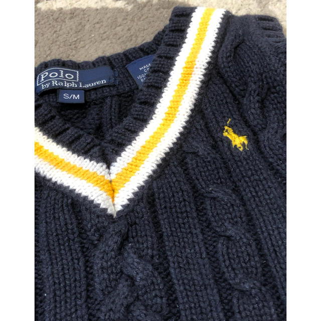 POLO RALPH LAUREN(ポロラルフローレン)のラルフローレン　キッズベスト【サイズ80くらい】 キッズ/ベビー/マタニティのベビー服(~85cm)(ニット/セーター)の商品写真