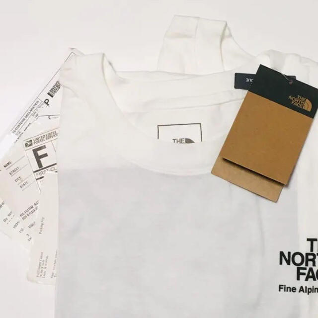 THE NORTH FACE(ザノースフェイス)の海外限定 ノースフェイス L モダンレッジ Tシャツ ホワイト メンズのトップス(Tシャツ/カットソー(半袖/袖なし))の商品写真