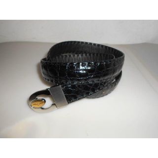51012● LONGINES CROCODILE レザー ベルト クロコダイル(ベルト)