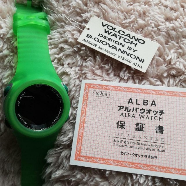 ファッション小物ＶＯＬＣＡＮＯ　 ＷＡＴＣＨ 緑