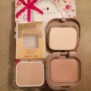 シセイドウ(SHISEIDO (資生堂))のエリクシールシュペリエル　モイスチャーパクトピンクオークル１０２個(化粧水/ローション)