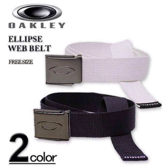 Oakley(オークリー)のOAKLEY オークリー ELLIPSE WEB BELT   ブラック メンズのファッション小物(ベルト)の商品写真