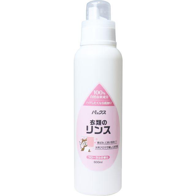 太陽油脂(タイヨウユシ)の日本製 パックス 衣類のリンス フローラルの香り 600mL インテリア/住まい/日用品の日用品/生活雑貨/旅行(洗剤/柔軟剤)の商品写真