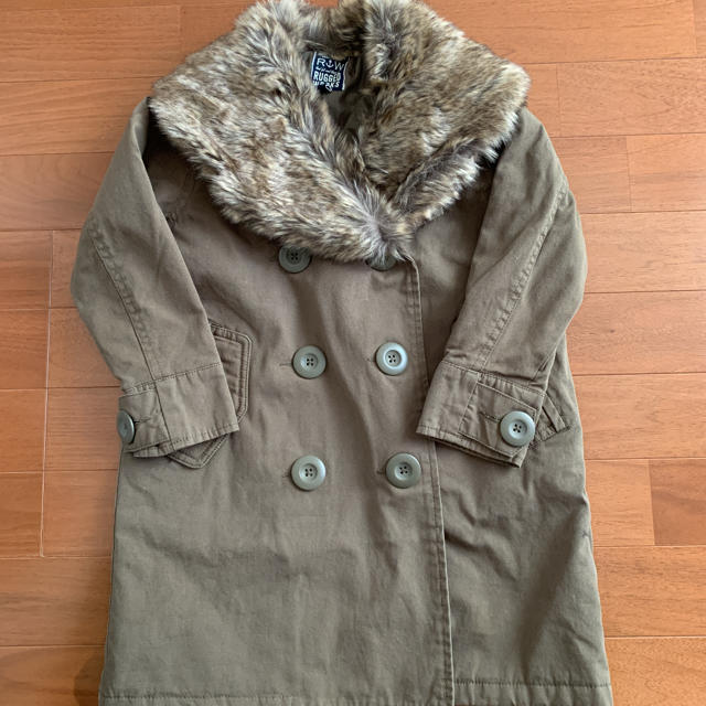 RUGGEDWORKS(ラゲッドワークス)のファー付きミリタリーコート キッズ/ベビー/マタニティのキッズ服女の子用(90cm~)(コート)の商品写真