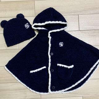 カシウエア(kashwere)の【riepaaa様専用】カシウェア　帽子＆ポンチョ　ベビーセット(カーディガン/ボレロ)