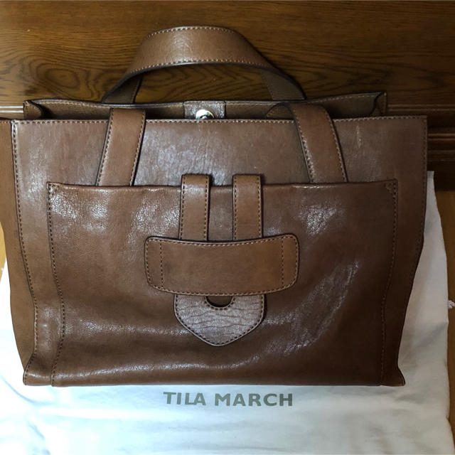 TILA MARCH オールレザートートバッグ　ティラマーチ