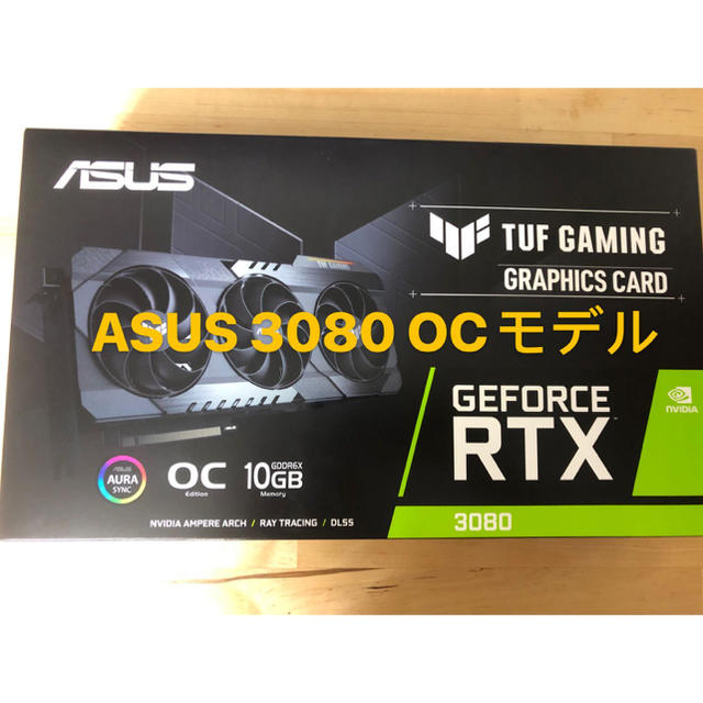 世界的に ASUS - OC未使用即発送 TUF-RTX3080-O10G-GAMING ASUS PC