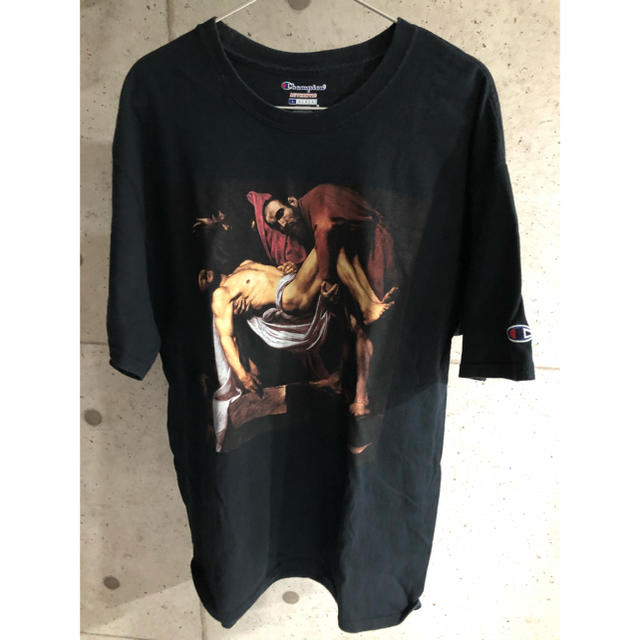 【オンラインショップ】 OFF-WHITE tee Champion Vision Pyrex - Tシャツ/カットソー(半袖/袖なし)
