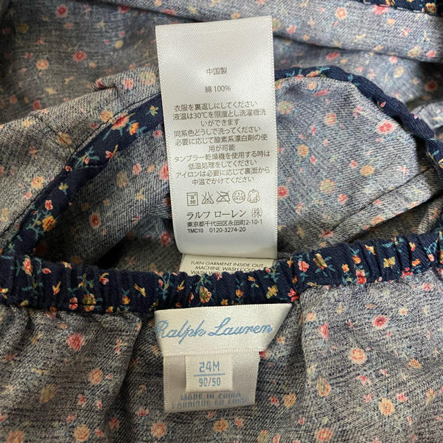 Ralph Lauren(ラルフローレン)の【美品】ラルフローレン 花柄ワンピース サイズ90 キッズ/ベビー/マタニティのキッズ服女の子用(90cm~)(ワンピース)の商品写真