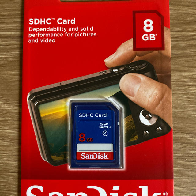 SanDisk(サンディスク)の☆SDカード☆8GB☆未使用品 スマホ/家電/カメラのPC/タブレット(PC周辺機器)の商品写真