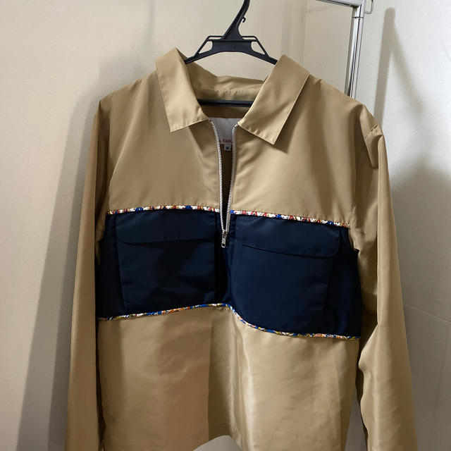 値下げ中　paria /FARZANEH  beige piping shirt