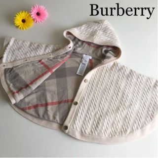 バーバリー(BURBERRY)の専用！バーバリー　ケーブル編み　ニット ポンチョ アウター チェック　セリーヌ (ジャケット/上着)