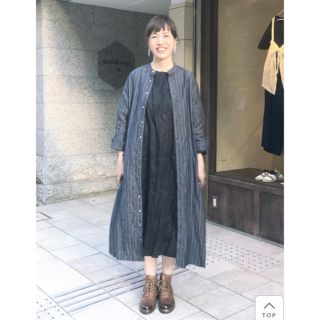 nest Robe リトアニアリネンストライプワンピース