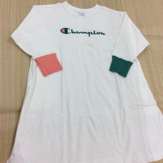 チャンピオン(Champion)のチャンピオン 七分袖Tシャツワンピース 110cm 02MN1006160(ワンピース)