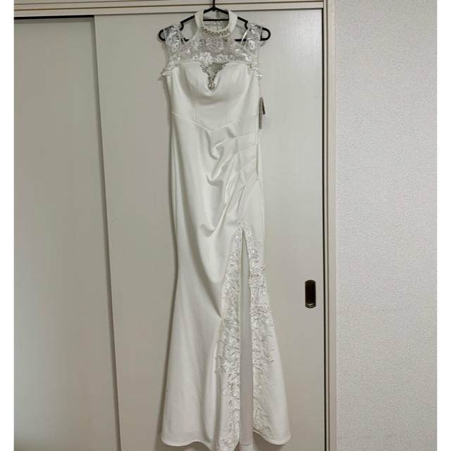AngelR(エンジェルアール)の大幅値下げ！新品☆IRMA イルマ ロングドレス キャバドレス 白　ホワイト レディースのフォーマル/ドレス(ロングドレス)の商品写真