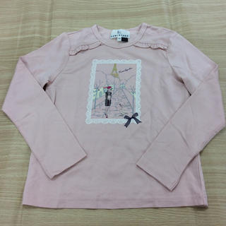 クミキョク(kumikyoku（組曲）)の組曲 くすみピンク長袖Tシャツ120cm 02MN1006161(Tシャツ/カットソー)